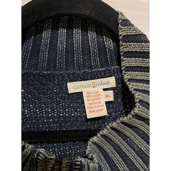 Carbon2Cobalt Full Zip Mens‎ Sweater - Size XL - Picture 3 of 4